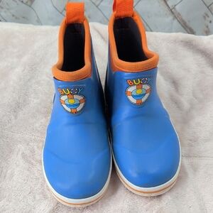 Buoy Kids Blue and Orange Boots